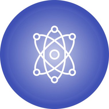 Atom simgesinin vektör illüstrasyonu