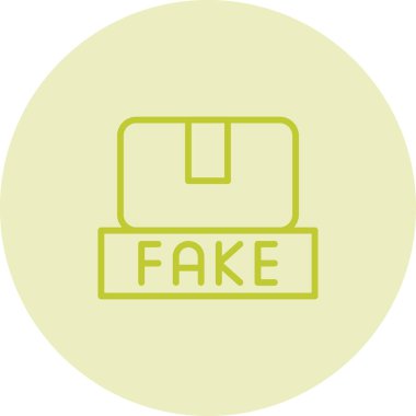 sahte simge vektör illüstrasyonu