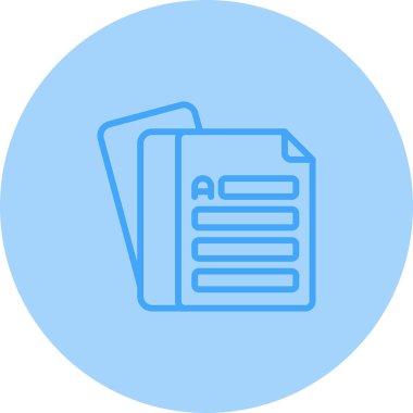 Belge. Web simgesi basit illüstrasyon