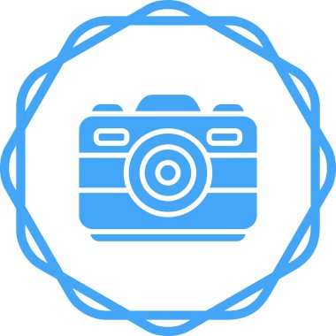 Kamera. Web simgesi basit illüstrasyon