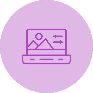 bilgisayar simgesi vektör illüstrasyonu