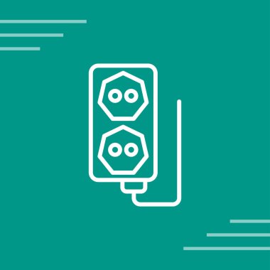 Mavi arka planda yalıtılmış Yeşil Araba pil simgesi. Akümülatör pil enerji gücü ve elektrik akümülatör pil. Uzun gölge stili. Vektör İllüstrasyonu