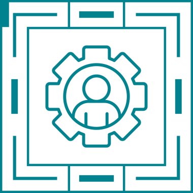 Vites vektör simgesi. biçim düz simge sembolü, mavi renk, yuvarlak açılar, beyaz arkaplan.