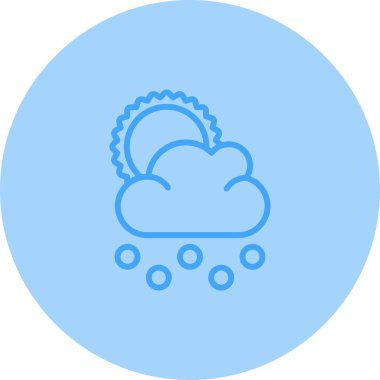 Bulut. Web simgesi basit illüstrasyon