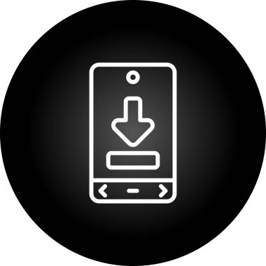 Simge indir, vektör illüstrasyonu 