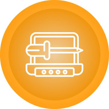 dizüstü bilgisayar simgesi web basit illüstrasyon