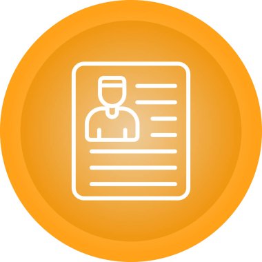 Belge. Web simgesi basit illüstrasyon