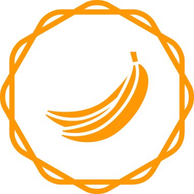 muz ikonu vektör illüstrasyonu