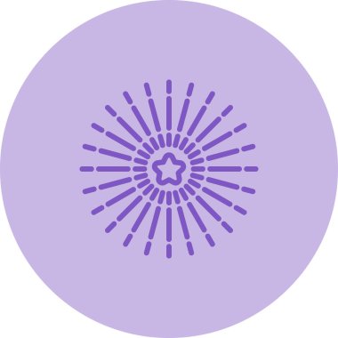 Mor bir çiçeğin vektör çizimi