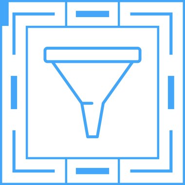 Web simgesi vektör illüstrasyonu filtreleniyor