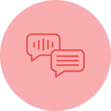 Sohbet simgesi vektör illüstrasyonu