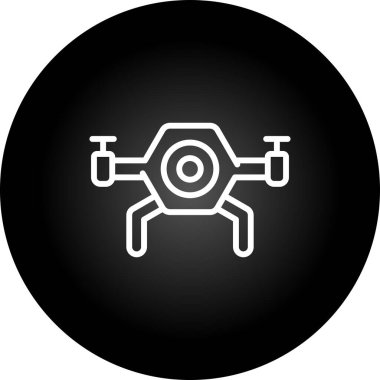 Drone web simge vektör çizim 