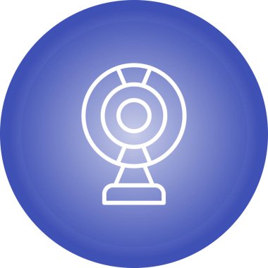 Web kamerası web simgesi vektör illüstrasyonu