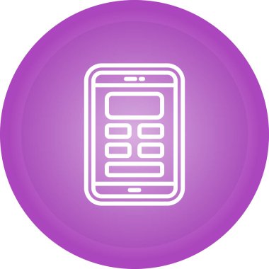 Mobil Tasarım Web simgesi vektör çizimi