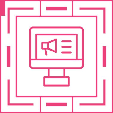 seo modern simgesinin vektör illüstrasyonu