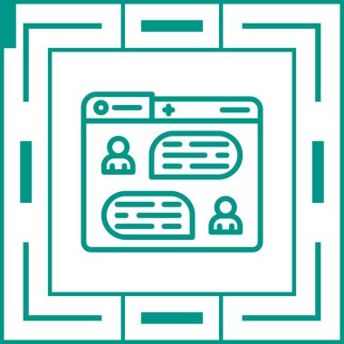 Web sayfası yerleşim simgesi, vektör illüstrasyonu