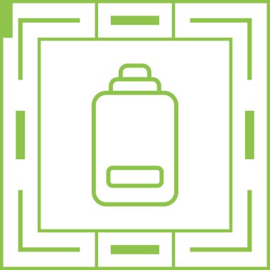 Pil simgesinin vektör illüstrasyonu