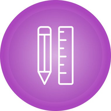 Beyaz arkaplanda izole edilmiş düz stil kalem simgesi. kalem ve kalem