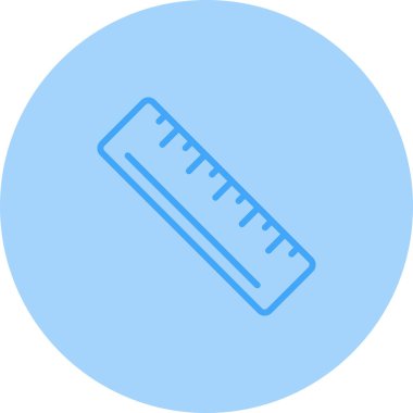 Cetvel web simgesi, vektör çizim