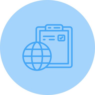 belge simgesi, vektör illüstrasyonu