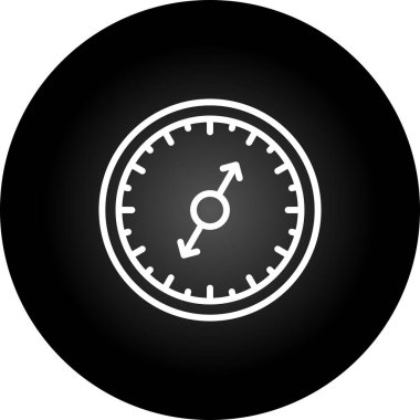 pusula simgesi web basit illüstrasyon