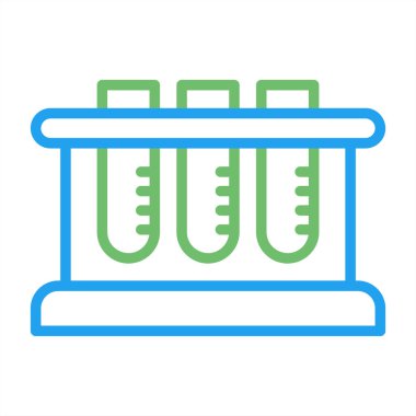 Vektör test tüpü simgesi