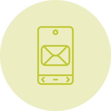 E- posta simgesinin vektör illüstrasyonu