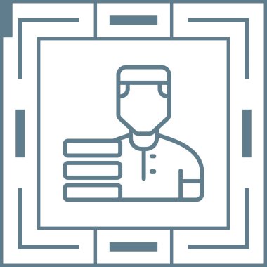 Tıbbi doktor simgesinin vektör çizimi