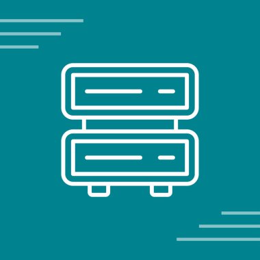 sunucu web simgesi vektör illüstrasyonu