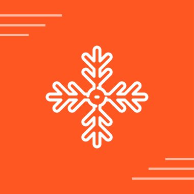 Basit vektör simgesi, Noel kar tanesi, Noel, yeni yıl