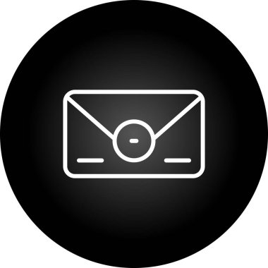 zarf web simgesi, vektör illüstrasyonu 