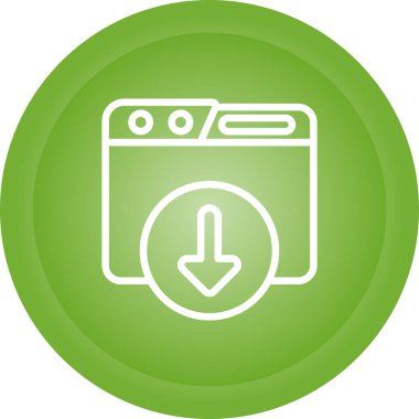 Simge indir, vektör illüstrasyonu 