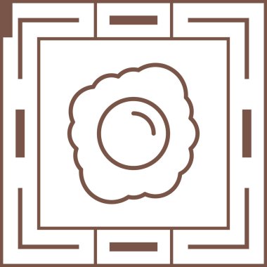 Bir çiçeğin çelenginin vektör çizimi