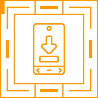 Simge indir, vektör illüstrasyonu 