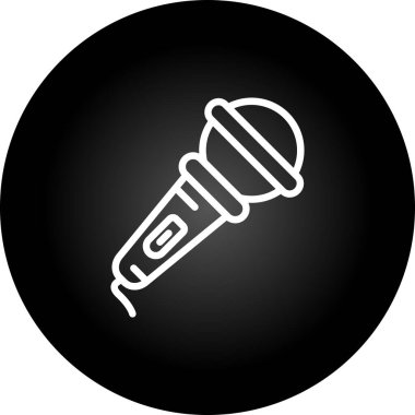 microphone icon web simple illustration