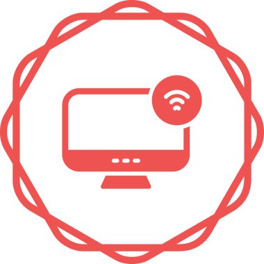 Bilgisayar simgesinin vektör illüstrasyonu