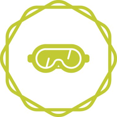 Gözlükler. Web simgesi basit illüstrasyon