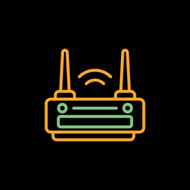 router simgesi web basit illüstrasyon