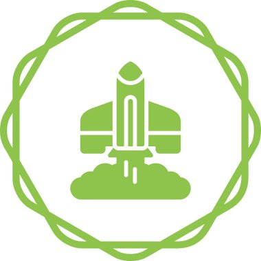 Bir roketin vektör çizimi