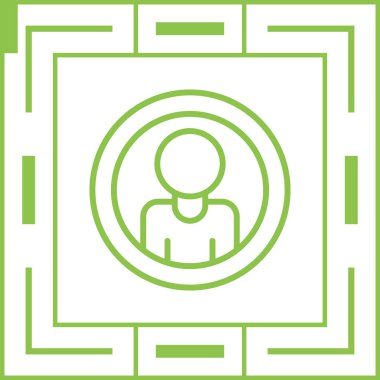 vektör avatar simgesi, vektör illüstrasyonu