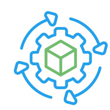 yeşil simge tasarım vektörü