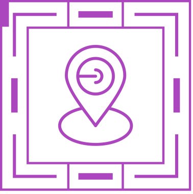 gps simge vektör illüstrasyonu