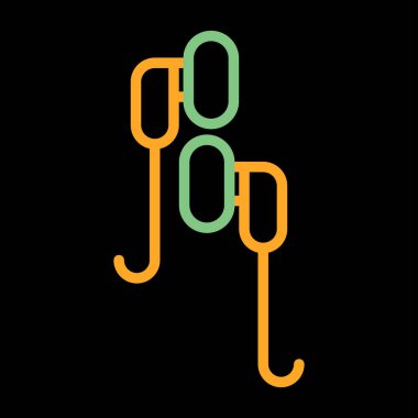 Modern bir simgenin vektör illüstrasyonu