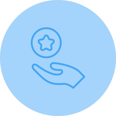 Yıldız simgesinin vektör illüstrasyonu