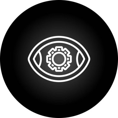 Moda stili izole edilmiş arkaplanda göz simgesi