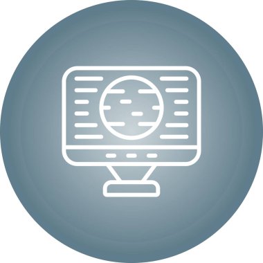 vektör lcd simgesi illüstrasyonu