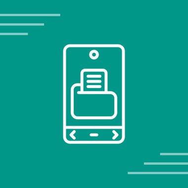 dosya simgesi, vektör illüstrasyonu 