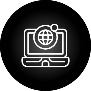 vektör lcd simgesi illüstrasyonu