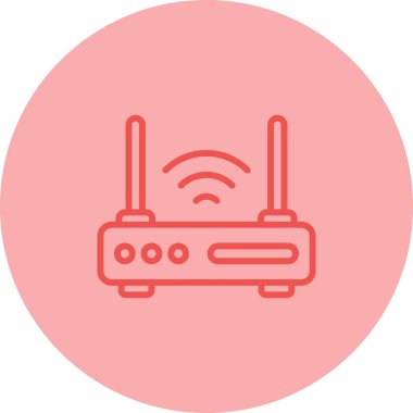 router simgesi web basit illüstrasyon