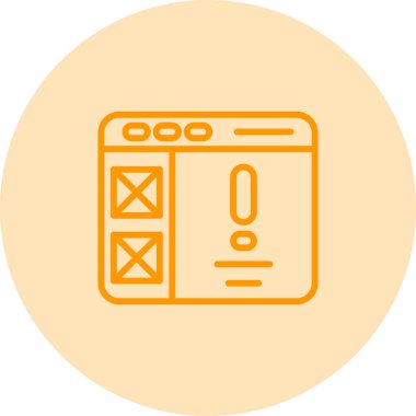 Modern bir simgenin vektör illüstrasyonu